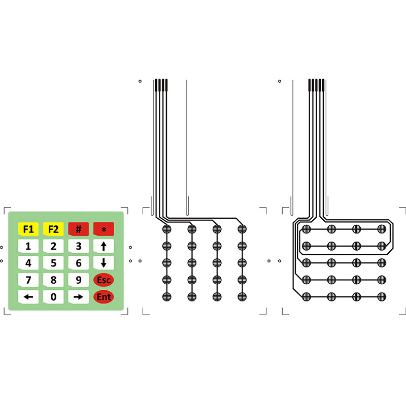 4×5 Matrix Array 20 Key Membrane Switch Keypad Keyboard 4*5 Keys For Arduino New