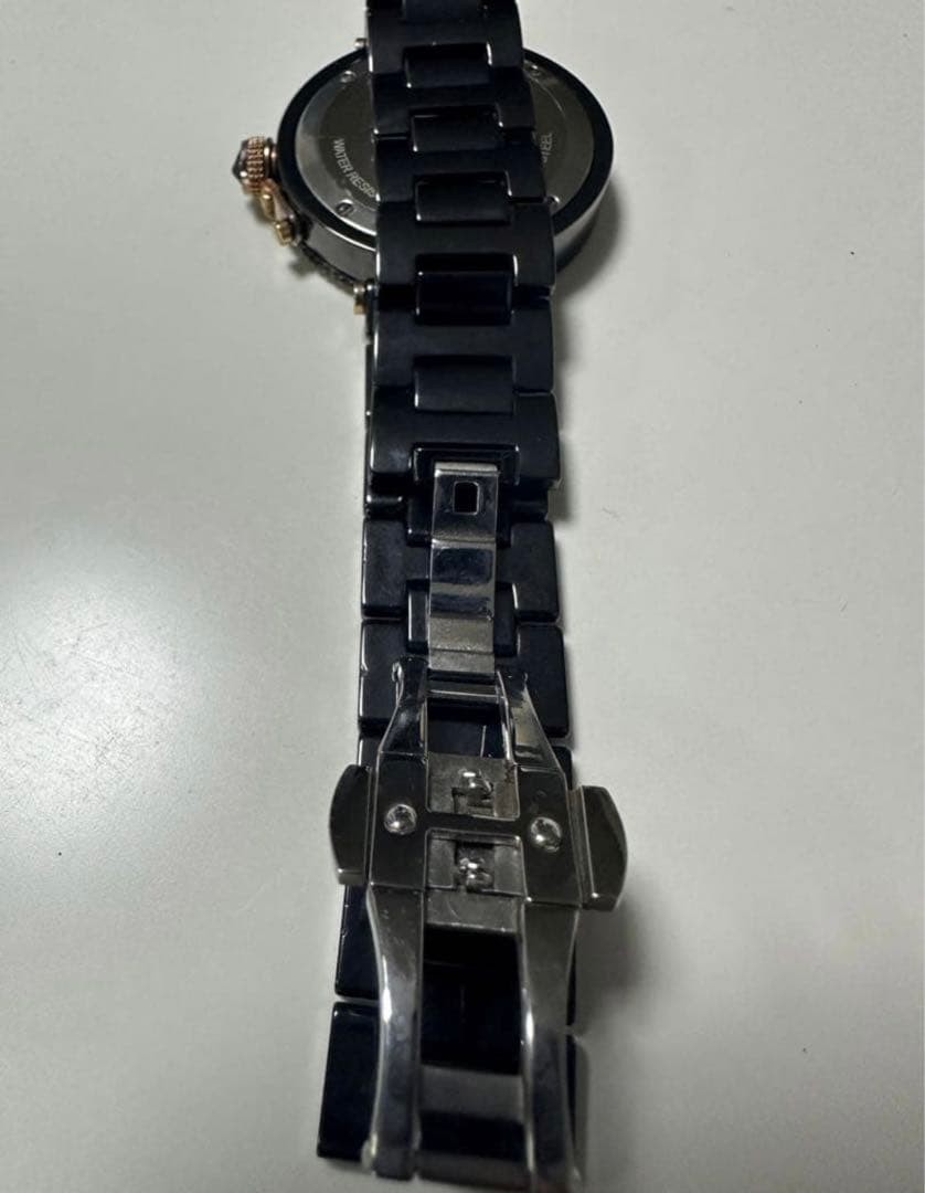 Cartier Watch Pasha Seatimer Ceramic Black Date Display Working Auth Rare