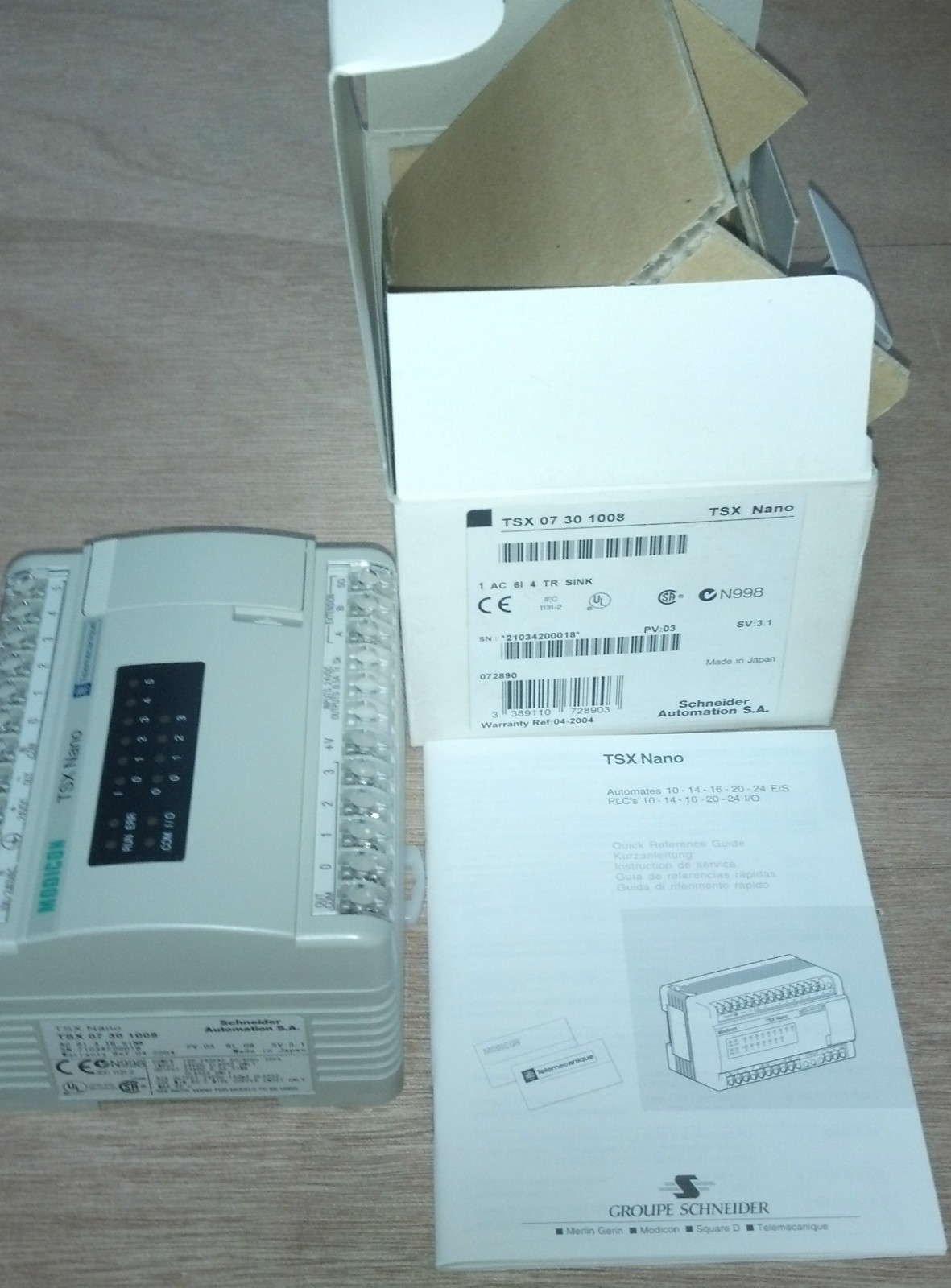 TSX07301008 Schneider Automation S.A TSX-07-30-1008 / New in Original Packing