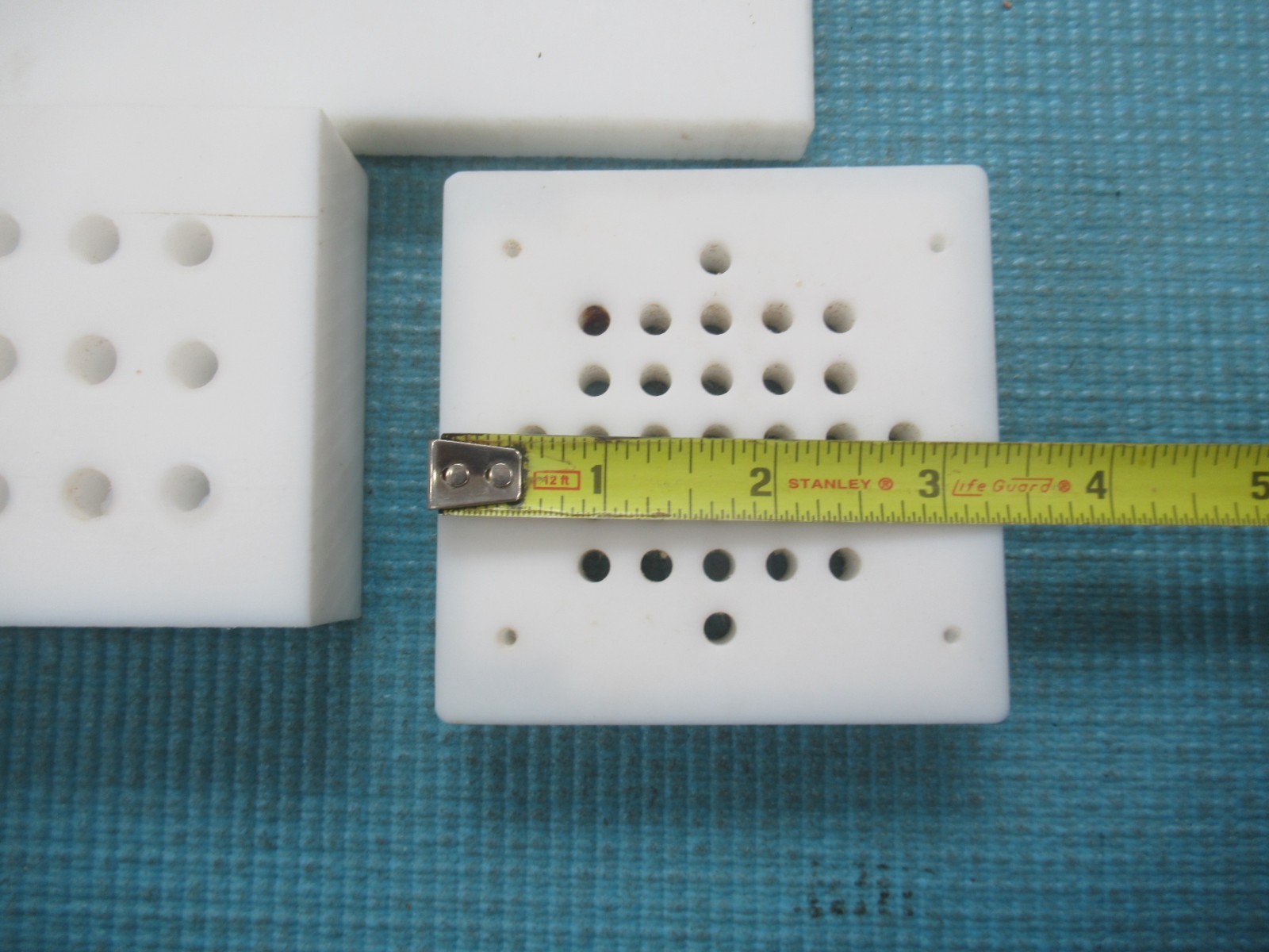 4 UHMW Tapping Blocks Rectangular Ultra High Molecular Weight Polyethylene Solid