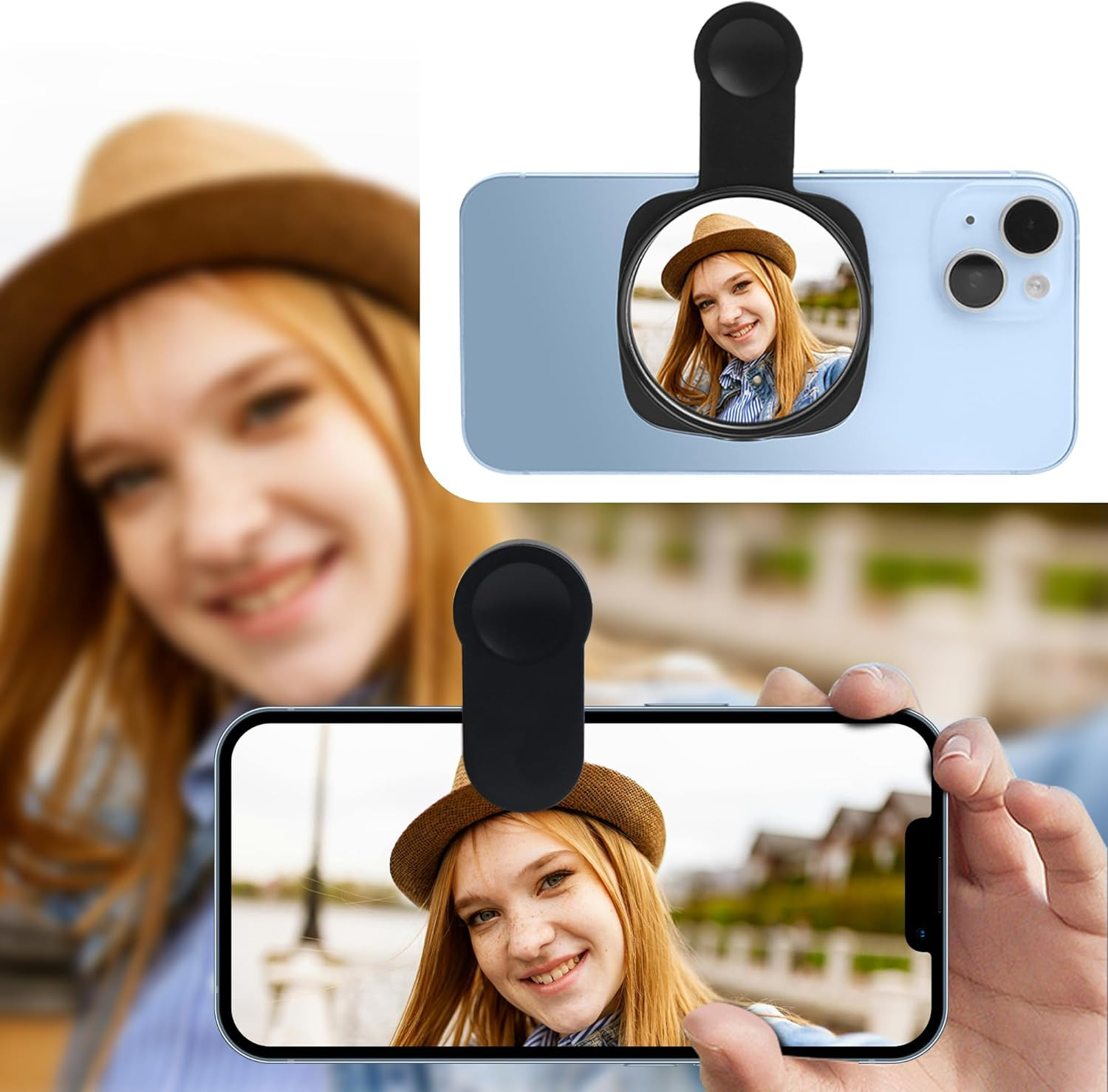 Phone Rear Camera Selfie Mirror – See How You Look in the Back Camera – for High