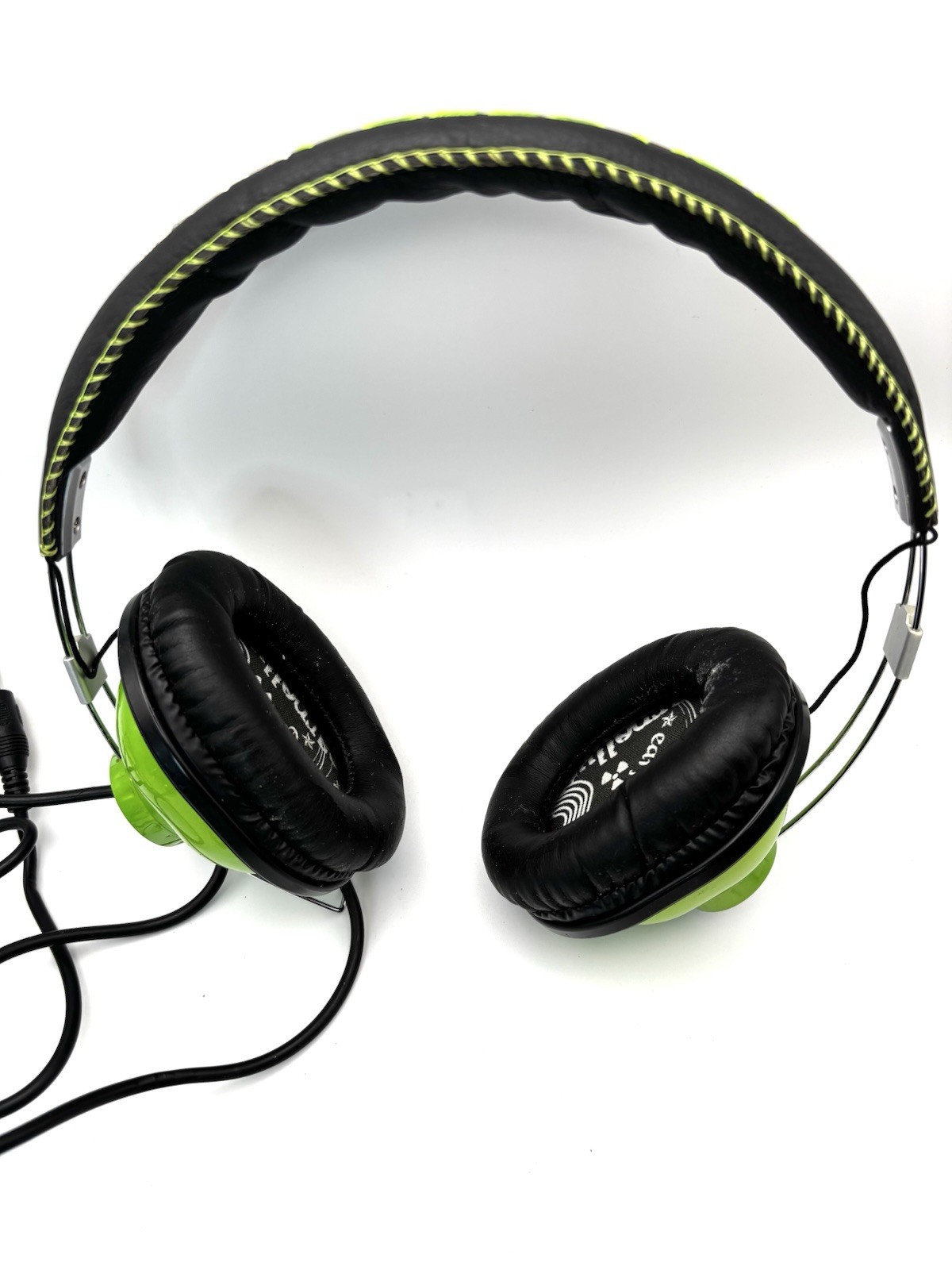 iFrogz EarPollution ThrowBax Headphones Green (100% Working) Used