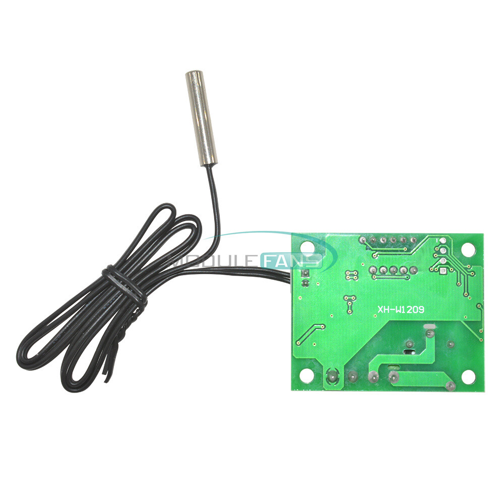 -50-110°C W1209 LED Digital Display Thermostat 12V NTC Sensor Red Display