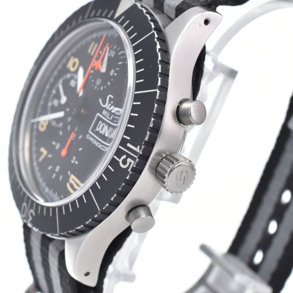 SINN Watch 156.B Military Chronograph Black Automatic Men’s with Box, Warranty