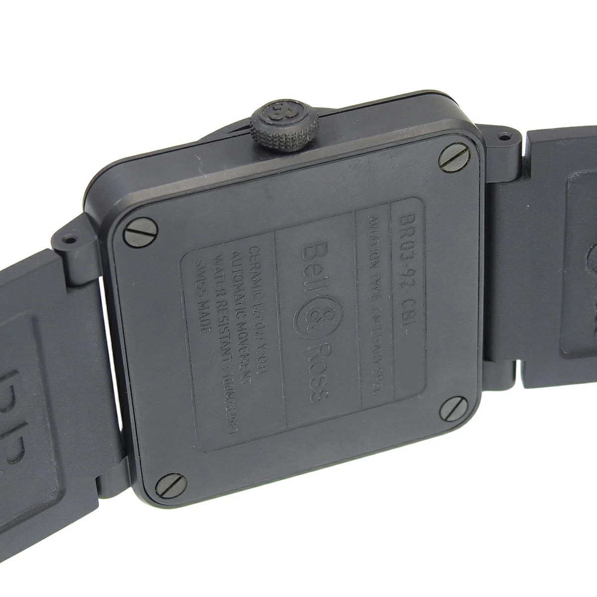 Bell & Ross BR03-92 CE Command Gray Dial Automatic Ceramic Square Watch