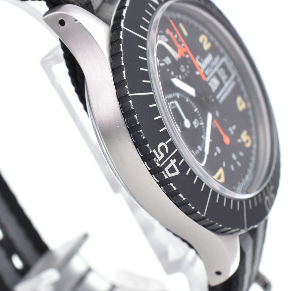 SINN Watch 156.B Military Chronograph Black Automatic Men’s with Box, Warranty