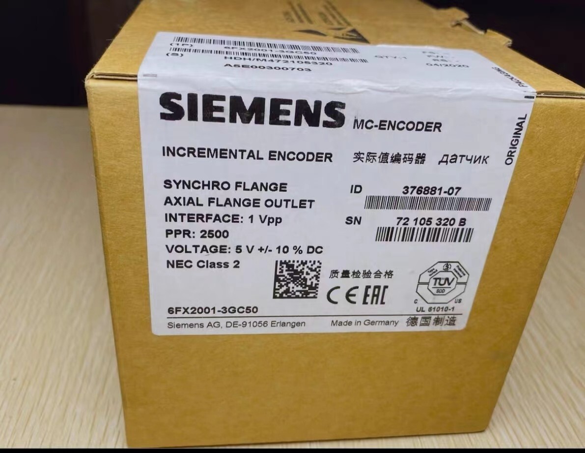 1 PCS 6FX2001-3GC50 Siemens actual value encoder brand new IN BOX