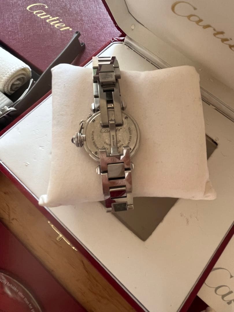 Cartier Watch Miss Pasha Silver Auth Women’s Accessory Battery Replaced w/Boxed