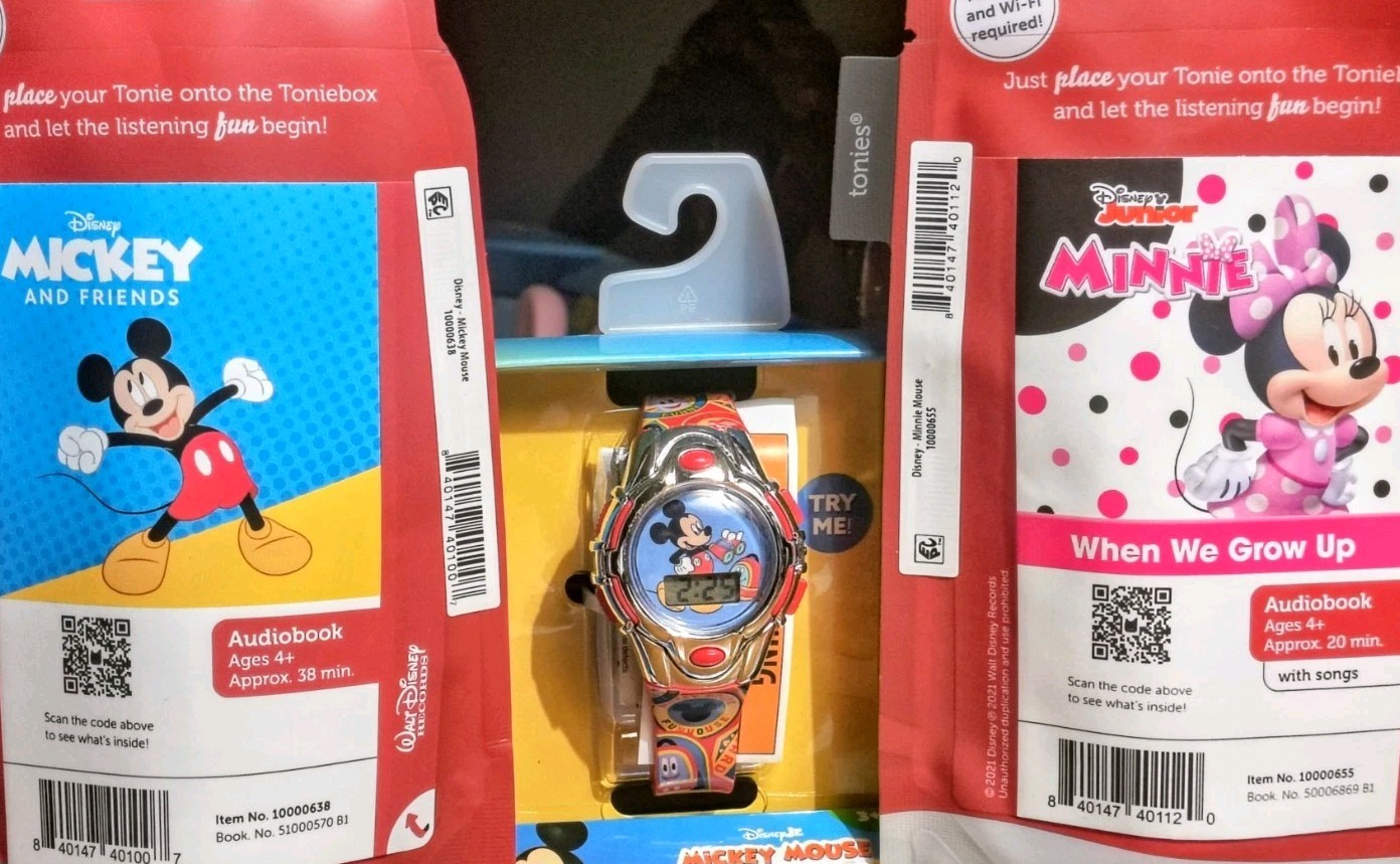 New Tonie Mouse Duo: Mickey & Friends, Minnie “When We Grow Up”, + Mickey Watch!