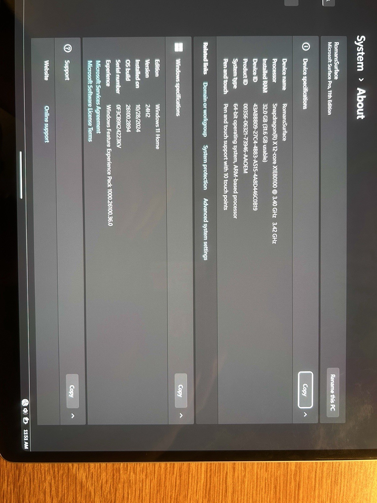 Microsoft Surface Pro 11th editionBrand New + Upgraded Ram