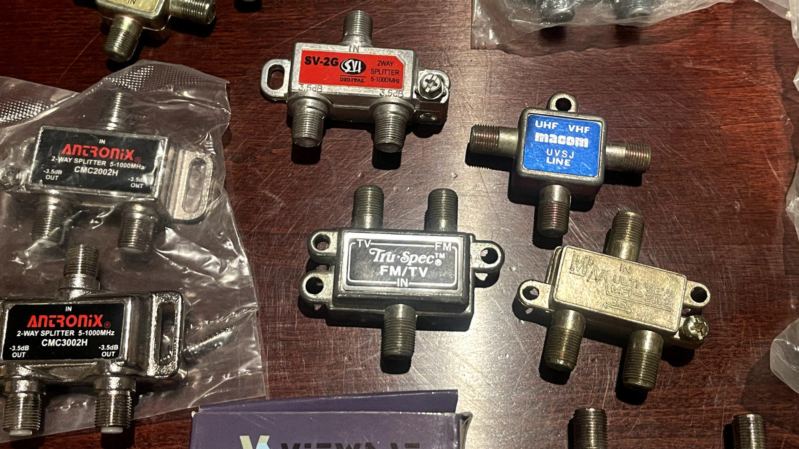 Video, TV, Satellite, Coax – Splitters – Adapters – 75/300 Parts Mega Bundle