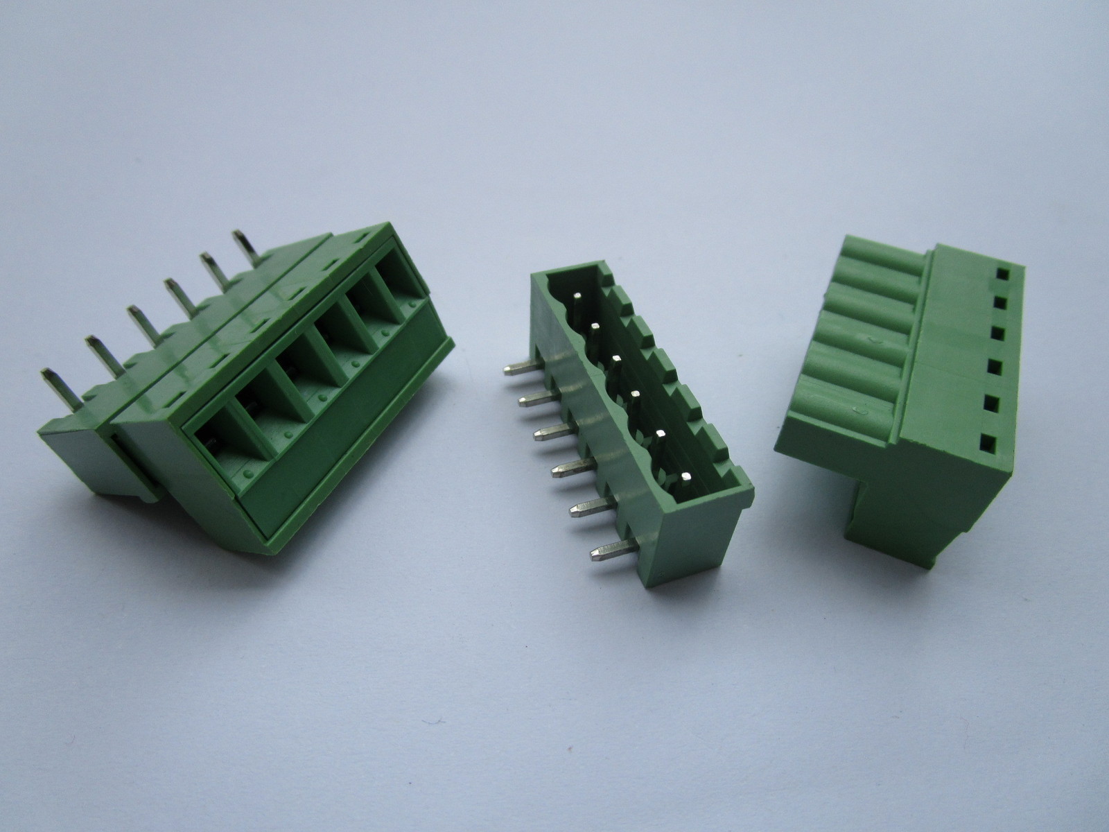 50 pcs 5.08mm Close Angle 6 pin Screw Terminal Block Connector Pluggable Type