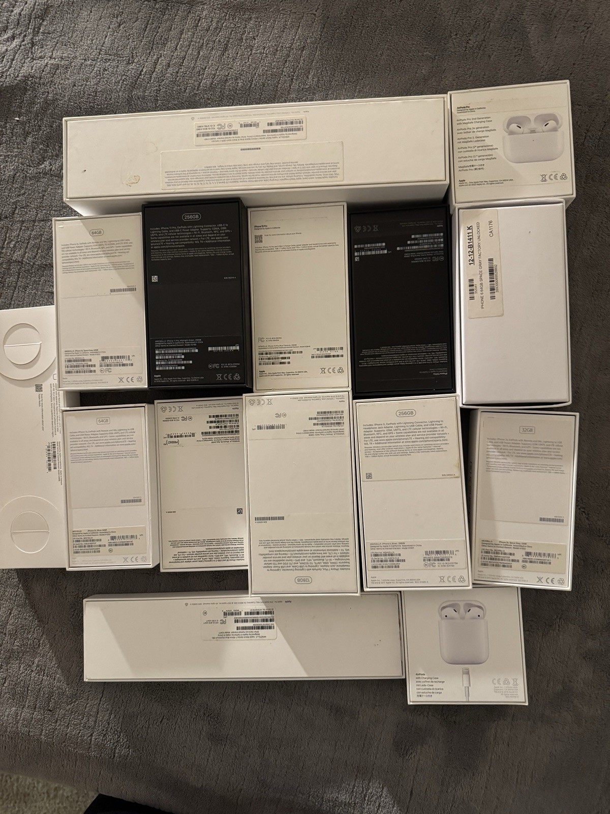 Lot of 15 Empty Apple Box – iPhones, Apple Watch, AirPods