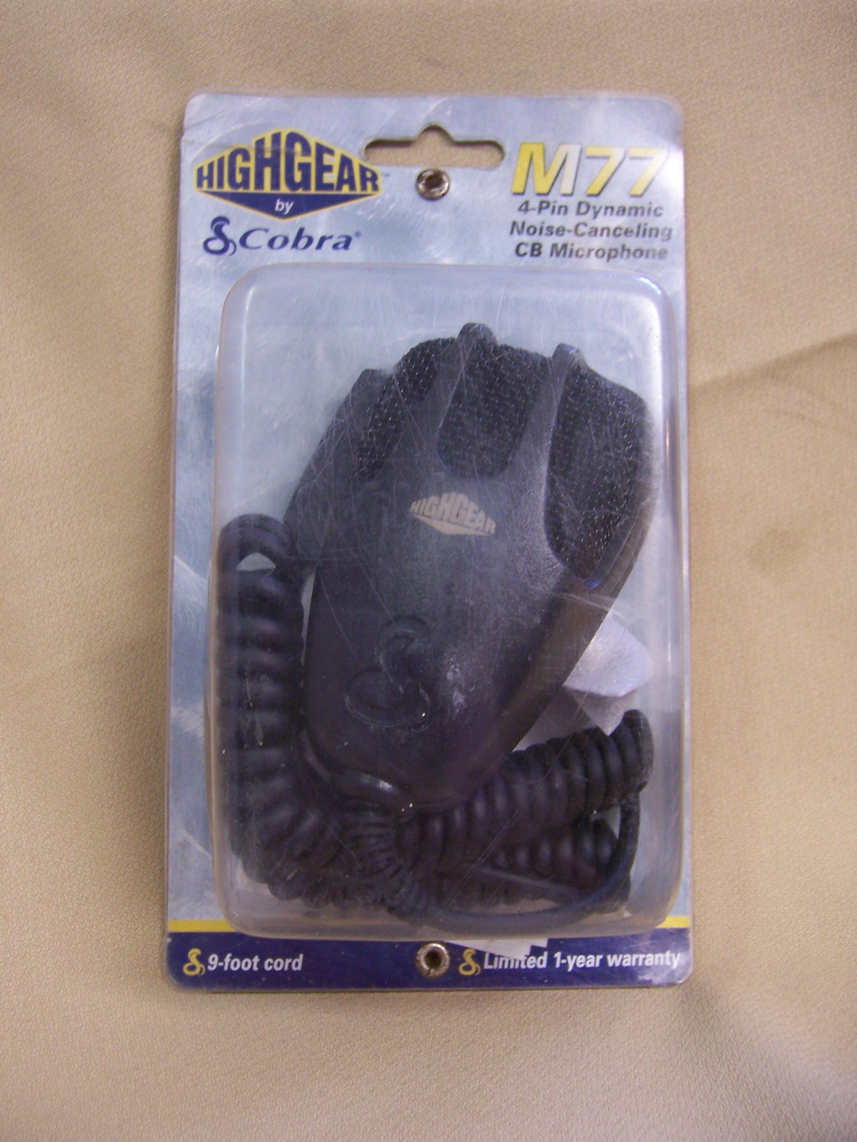 NEW HIGHGEAR by COBRA M77 4 PIN DYNAMIC NOISE-CANCELING CB RADIO MICROPHONE