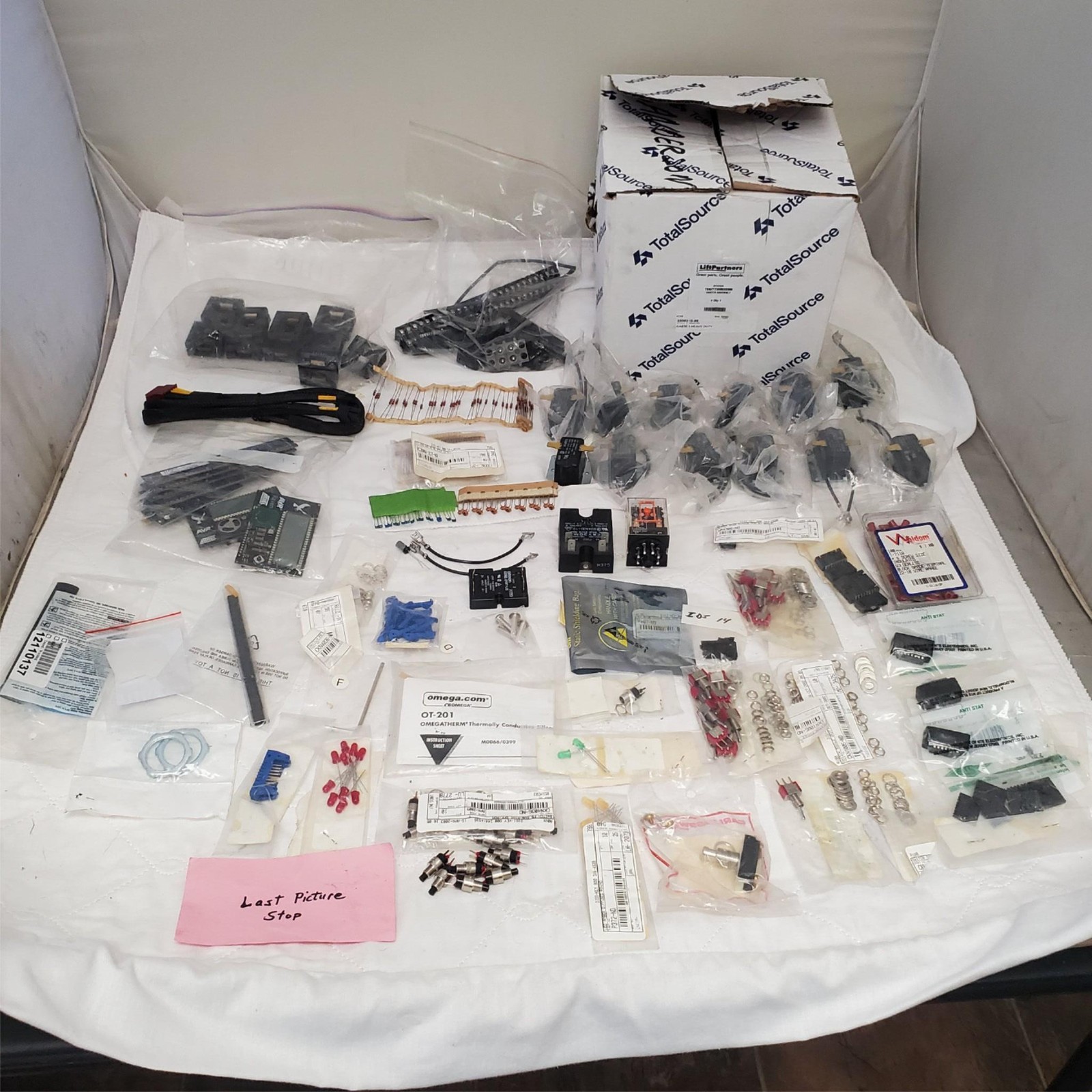 Large Lot of Omron Omega Relays Switches Electronics Parts