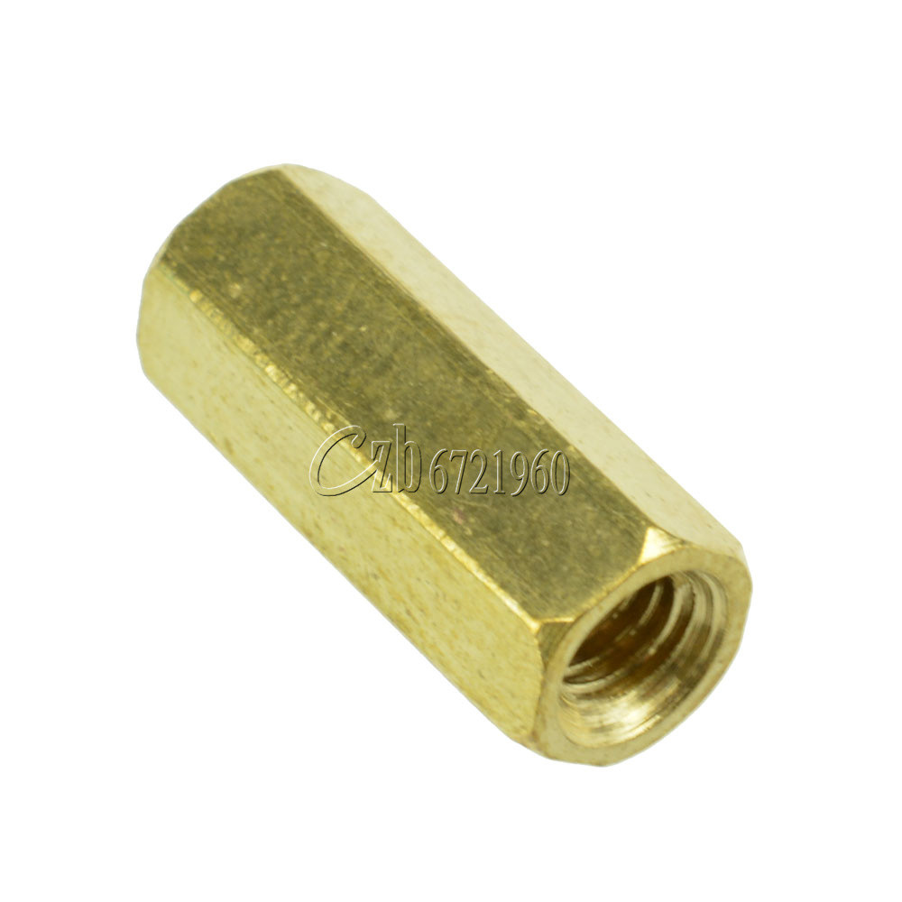 50PCS Brass M3 12mm M3*12 PCB Boards Hex Screw Net Nut Standoff Spacer