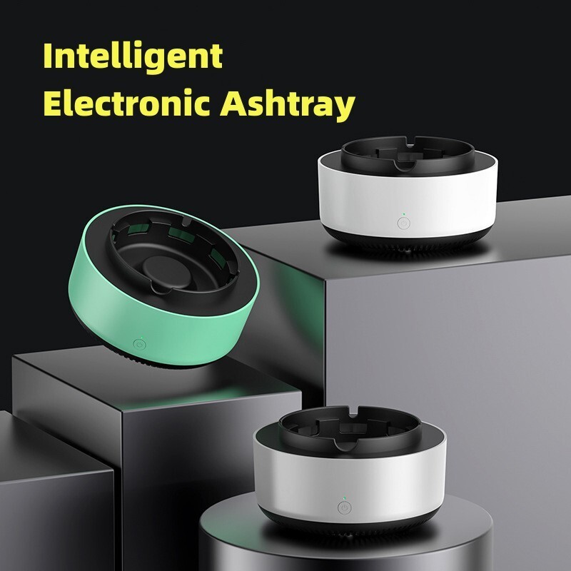 electronics smoke air purifier ash tray vape green black grey home car ash tray