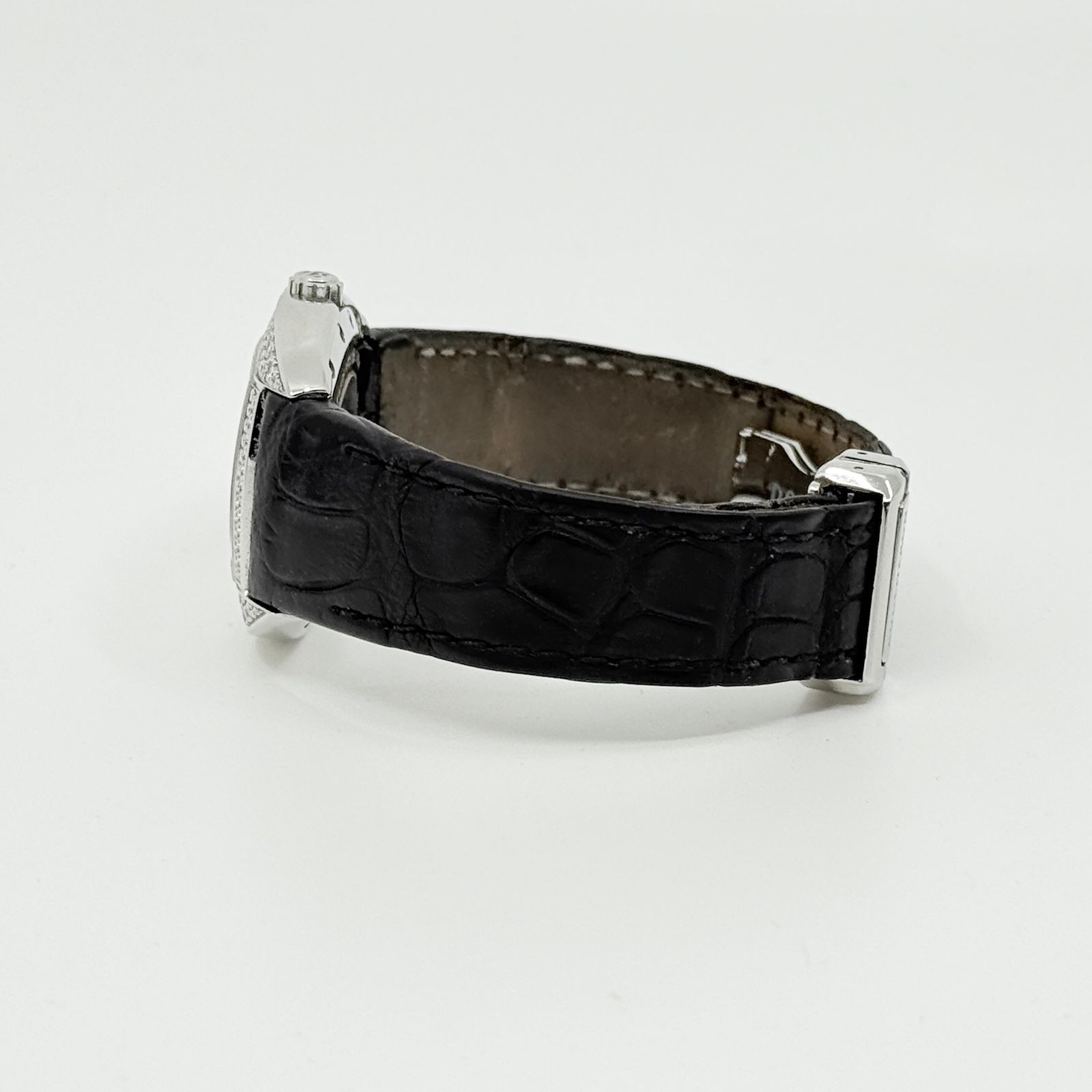 Boucheron Watch Mec 0657720 Grey Automatic Gray Dial Leather Women’s Wristwatch