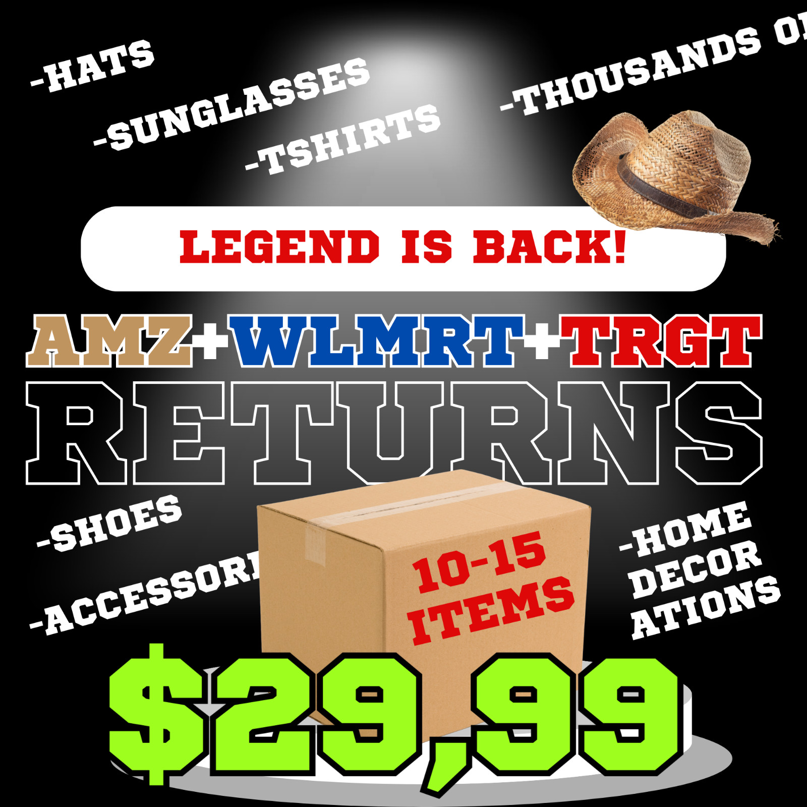 10-15 Piece Mystery Box | Amazon/Walmart/Target Returns | Mixed Surprise Gift