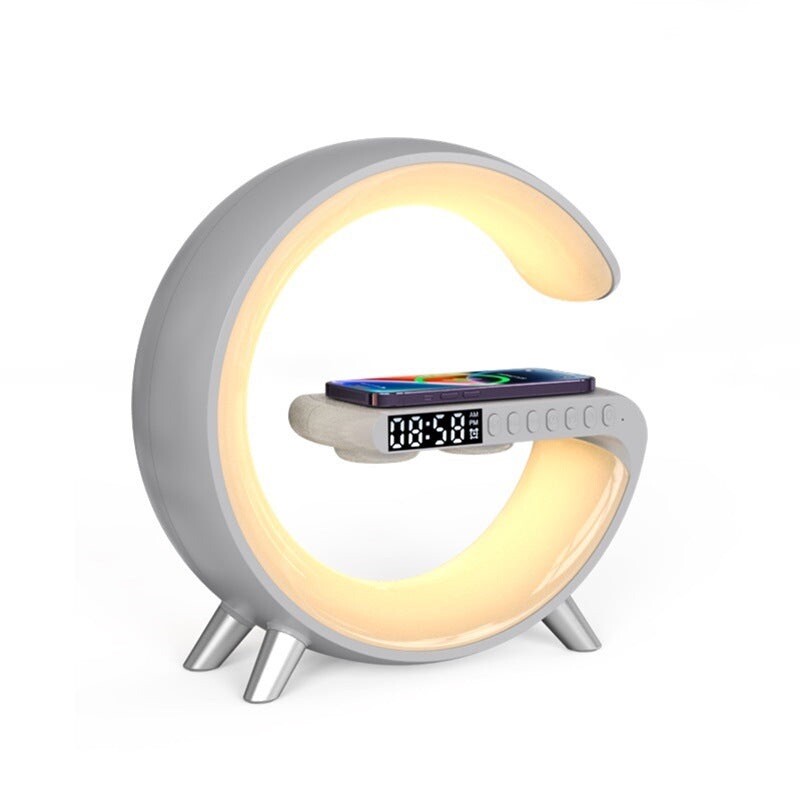 LED LAMP WITH WIRELESS CHARGING AND ALARM CLOCK !!