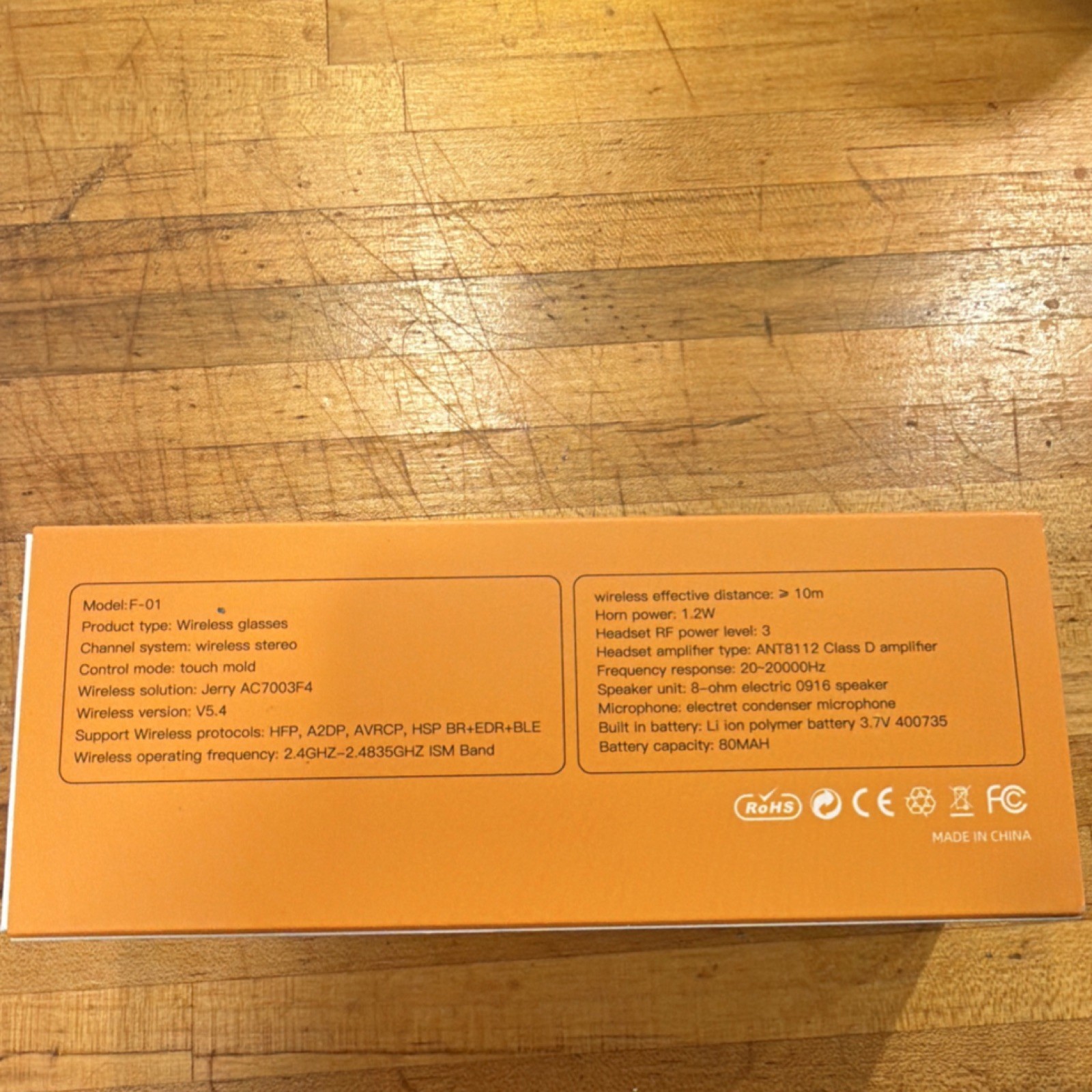 BNIB Car Dash Cam And Wireless Bluetooth Sunglasses