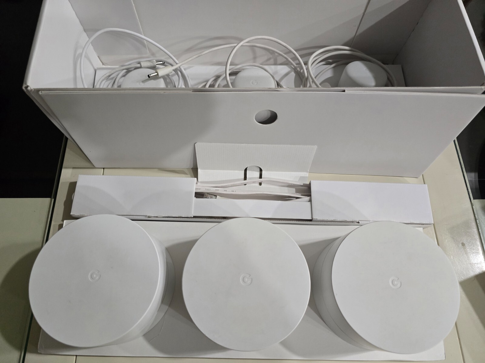 Google Nest Smart Home Bundle – WiFi 3-Pack, Nest Hub, Nest Doorbell