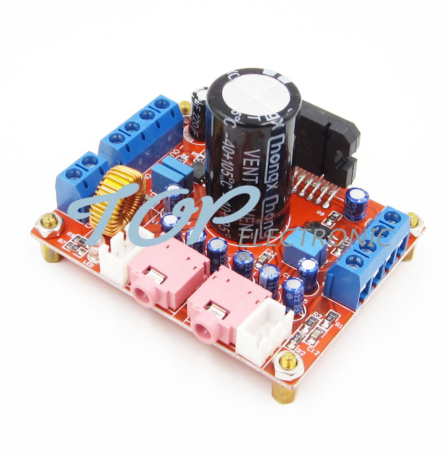 TDA7850 4X50W Car Audio Power Amplifier Board Module BA3121 Denoiser DC 12V