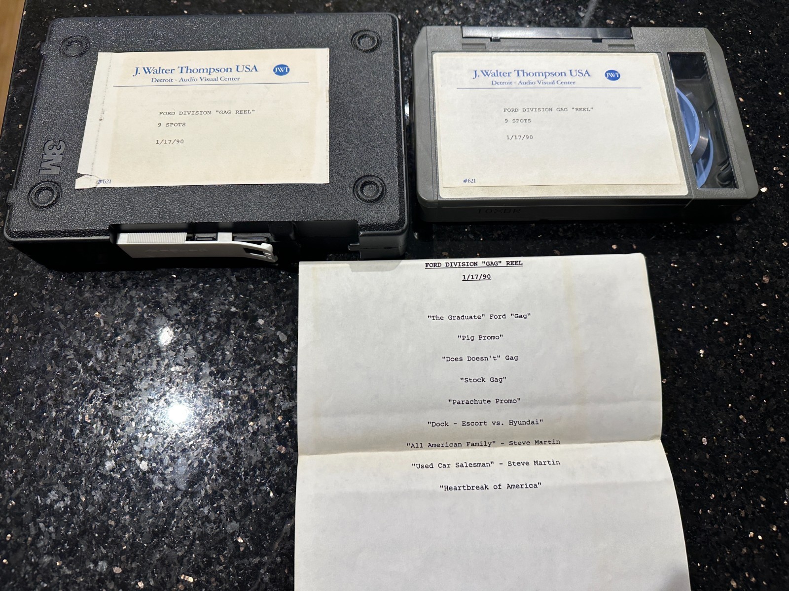 Ford “Gag Reel – 9 Spots” U-Matic Tape and Digital Backup Copy on DVD