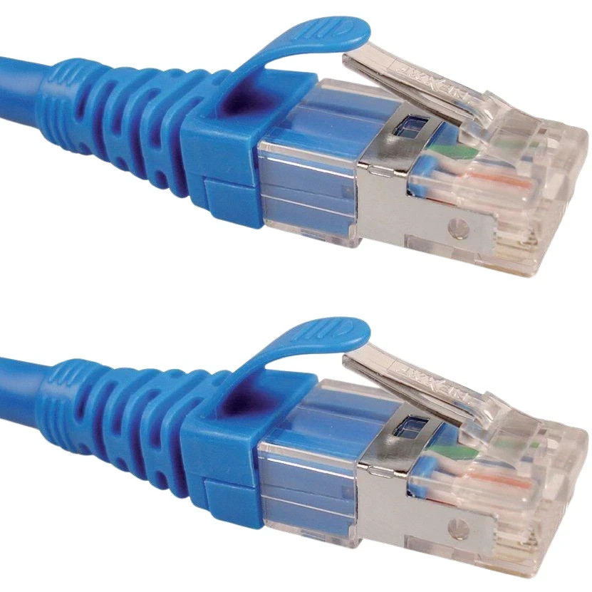 Nexxt NAB-PCS6A7FBL Cat6A RJ45 Patch Cable 7ft Blue Lot of 3