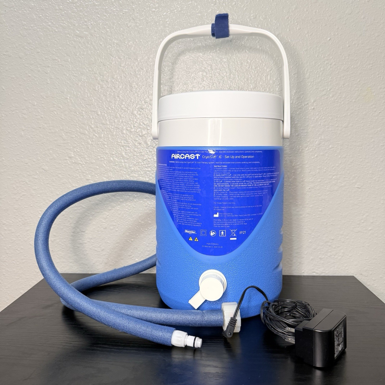 Aircast Cryo/Cuff Gravity Cooler Parts Only: Cooler, Lid, Hose, Charger