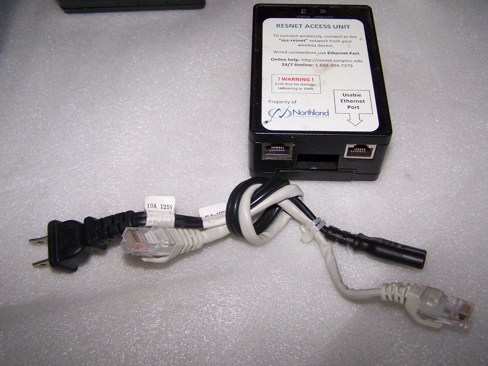 Buffalo AirStation Nfiniti WLAE-AG300N Wireless N Ethernet Converter Point &cord