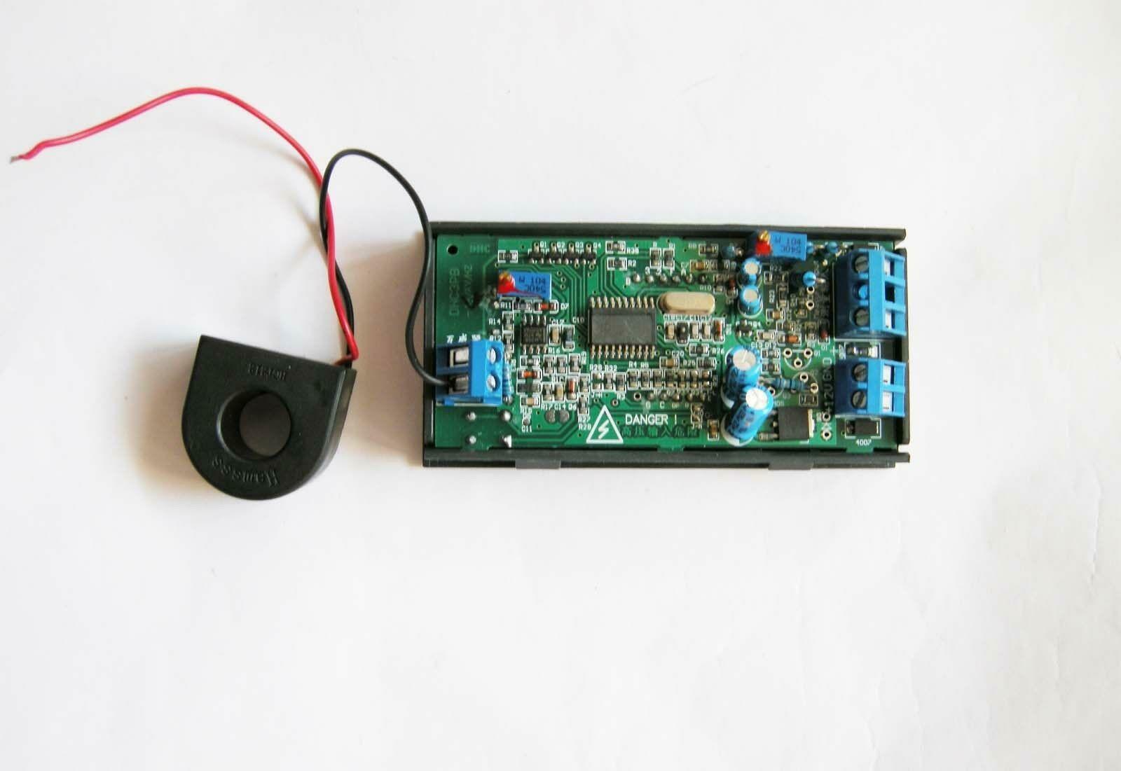 Multifuction Panel Meter 3 In1Red LED Digital 600V 100A 100HZ Amp Volt Frequency