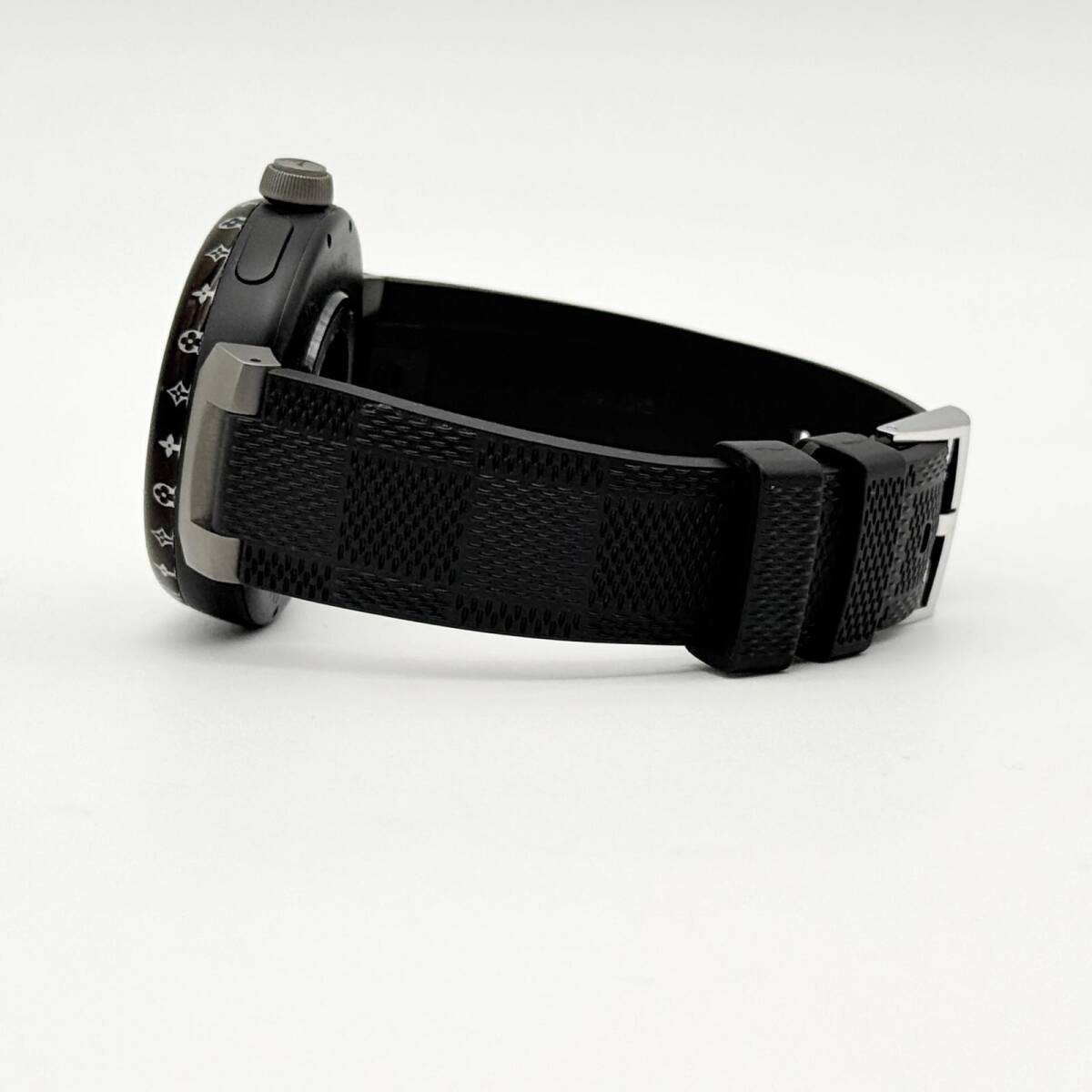 LOUIS VUITTON Smartwatch Tambour Horizon Digital Rubber QAD01Z Men’s Working
