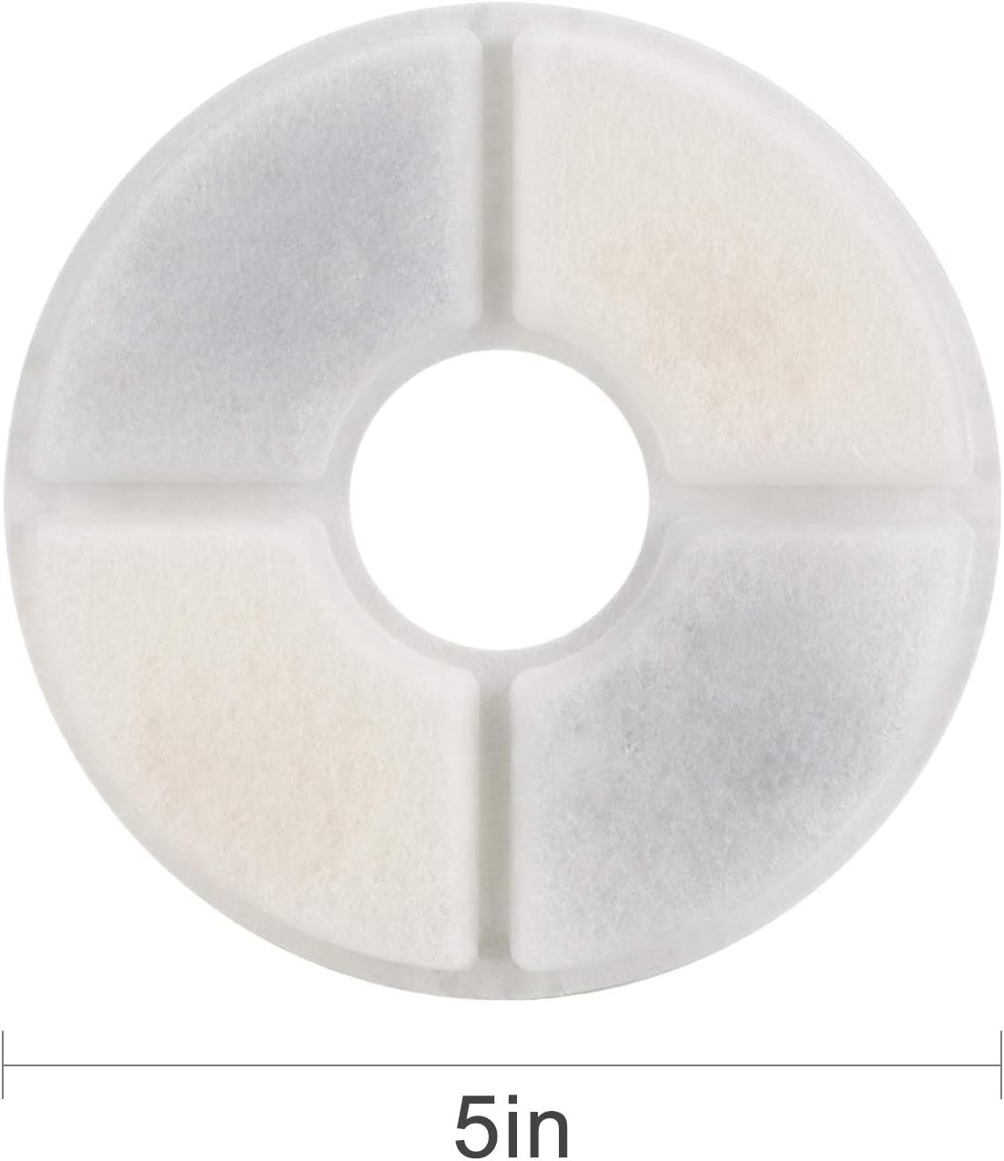 Replacement Filters Pack For Wonder Creature Cat Fountain 6 Filters White