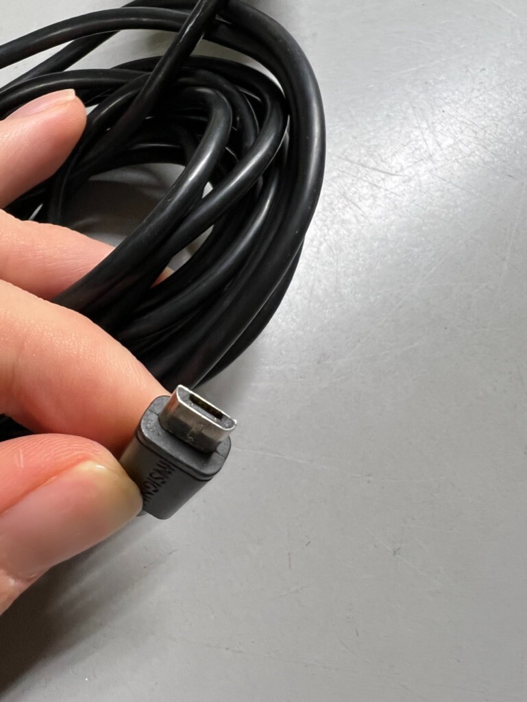 Original OEM Casio USB to Micro Charger – Charging Block + Cord CNR751 – BLACK