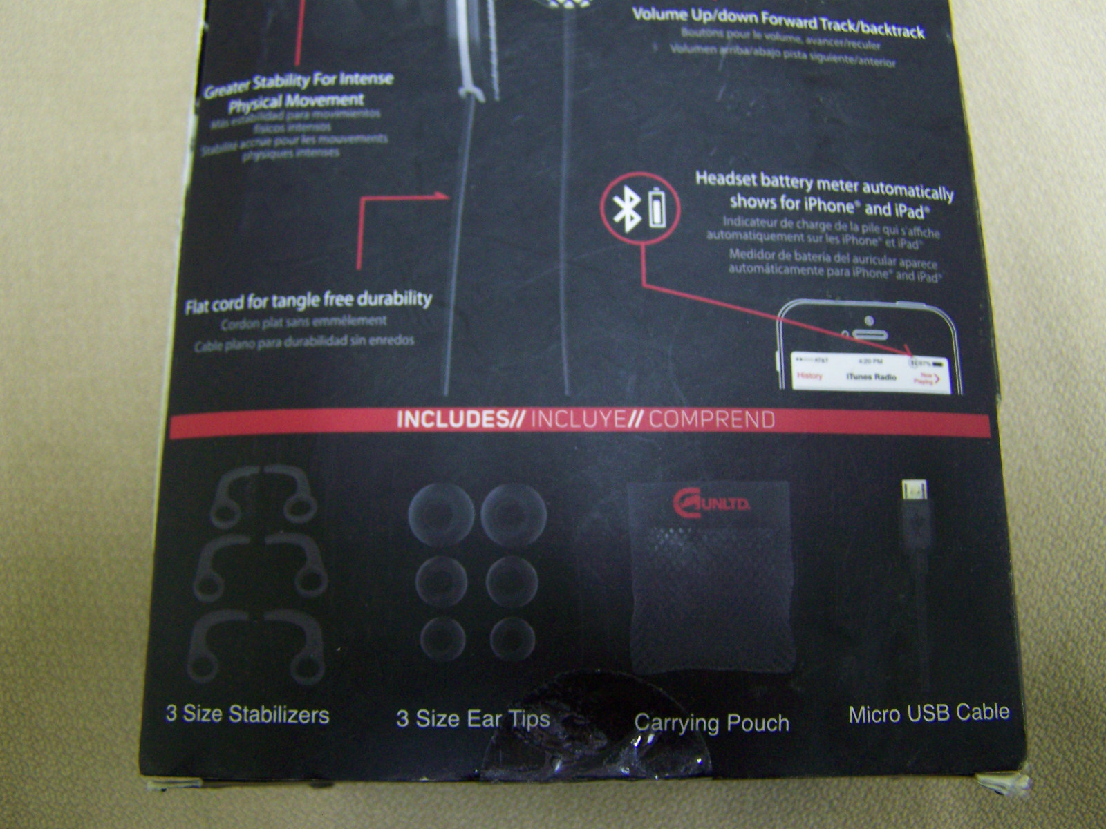 ECKOUNLTD Runner Bluetooth Earphones earbuds Black/White