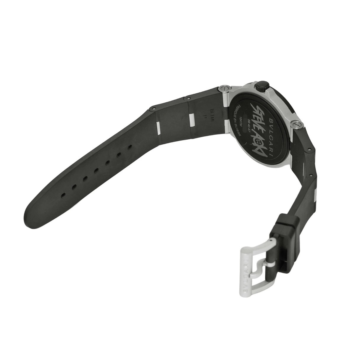 Bvlgari Aluminum Steve Aoki Limited BB40AT White Men’s Watch Warranty Box Auth