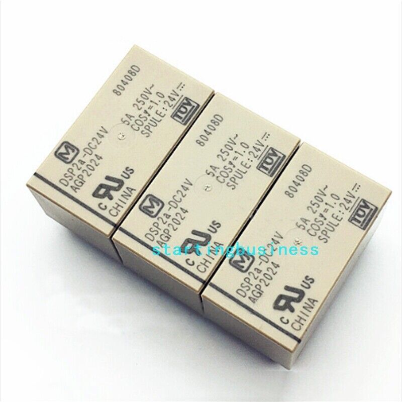 5PCS DSP2A-DC24V Panasonic Relay DSP2A-24V AGP2024 24V 5A 6PIN NEW
