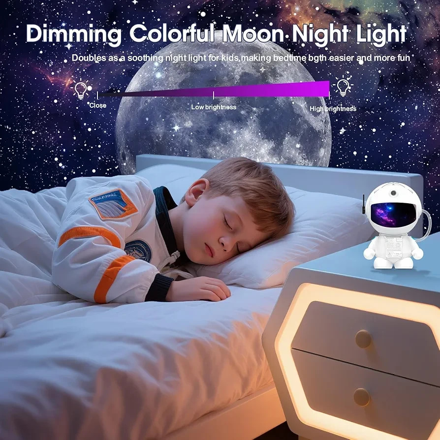 Astronaut Planetarium Projector for Bedroom, 12 Image Discs, Galaxy Projector St