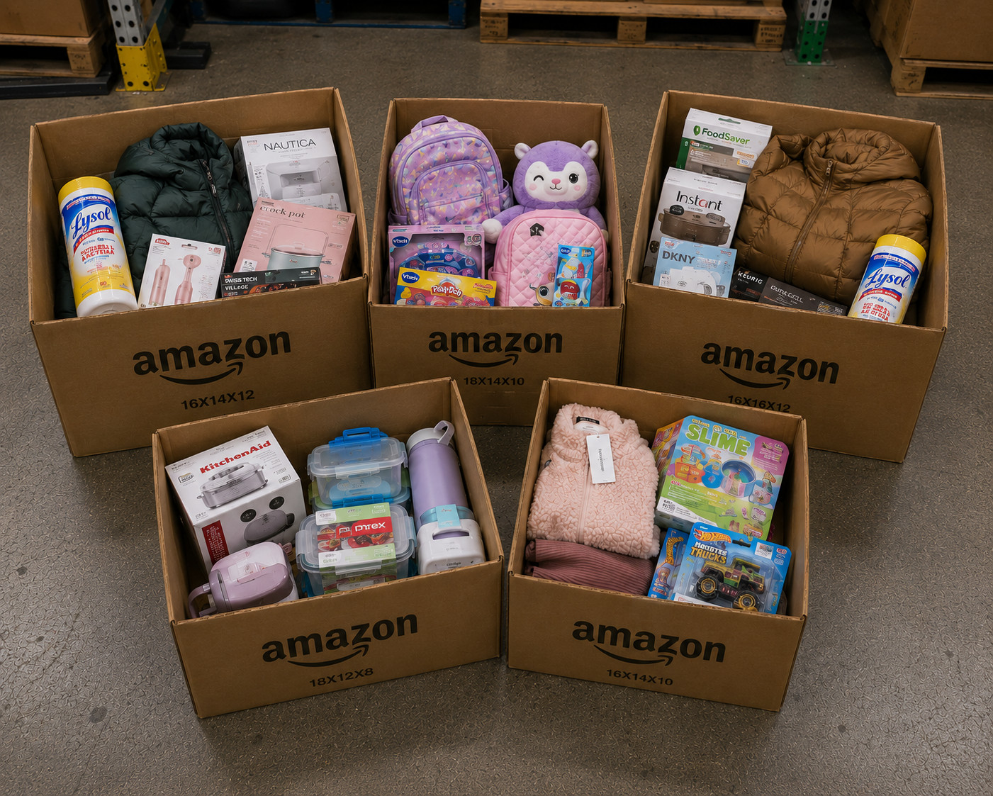 Amazon Mix Merchandise Wholesale Lot with Household Essentials