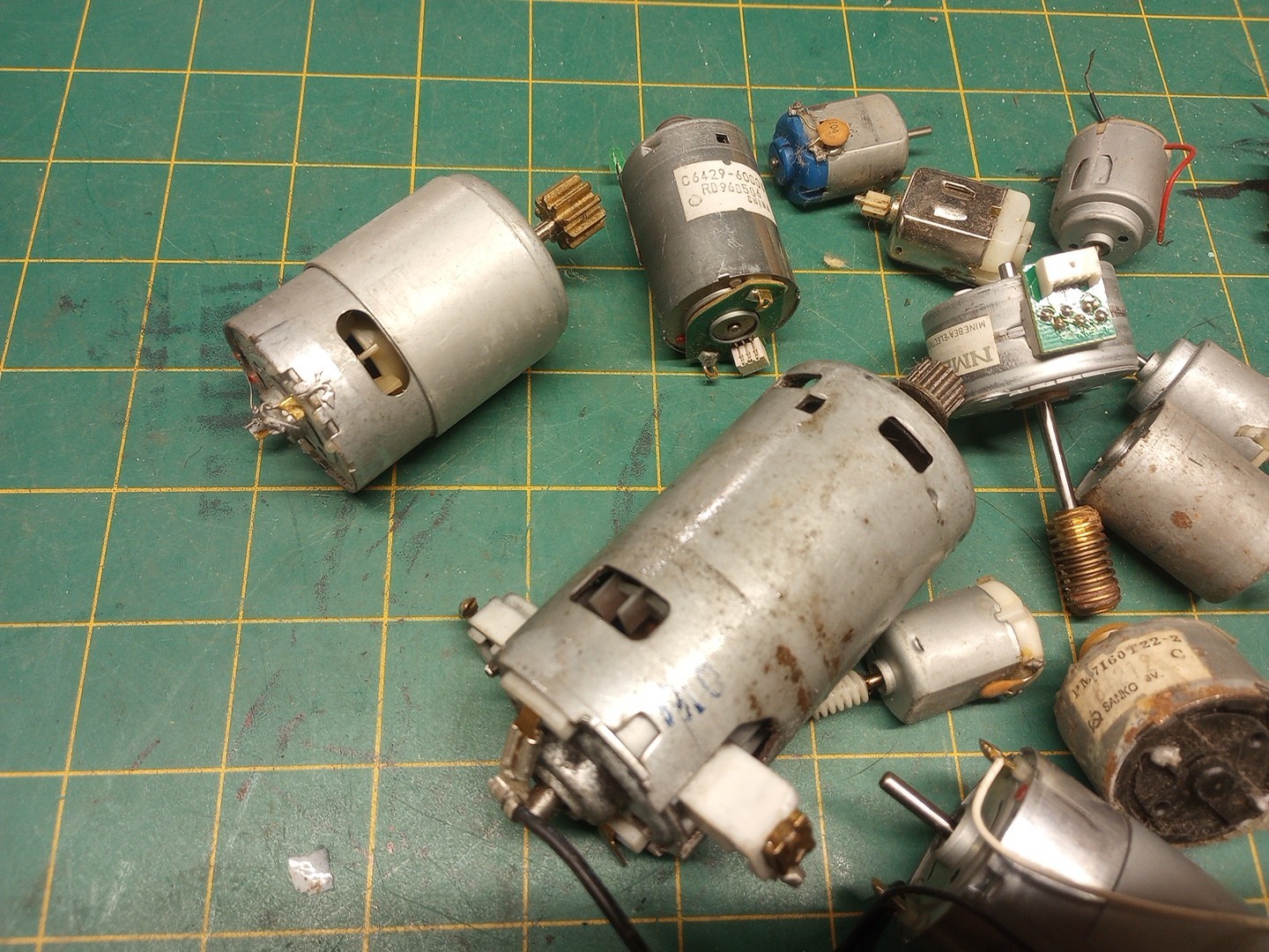 Large Lot Of Small Electric Motors