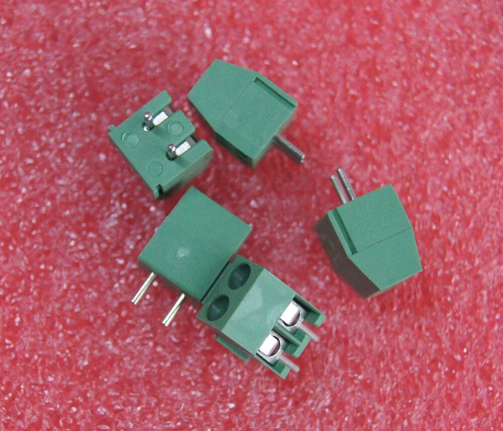 100pcs 3.5mm Pitch 2 pin 2 way Straight Pin PCB Screw Terminal Blocks Connector