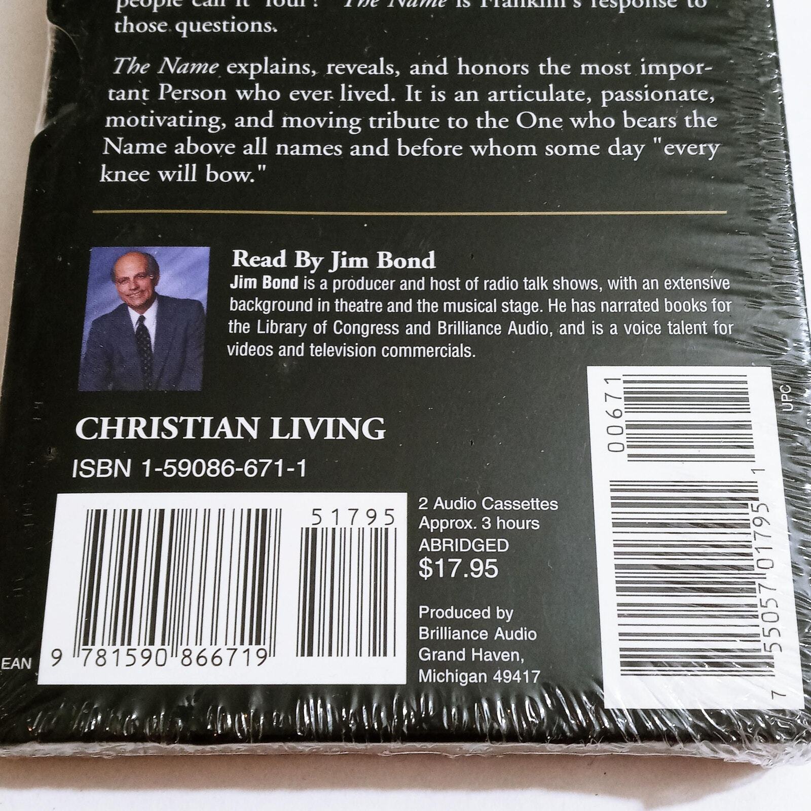 The Name by Franklin Graham Audiobook 2 Cassettes NEW Brilliance Audio Book (bb