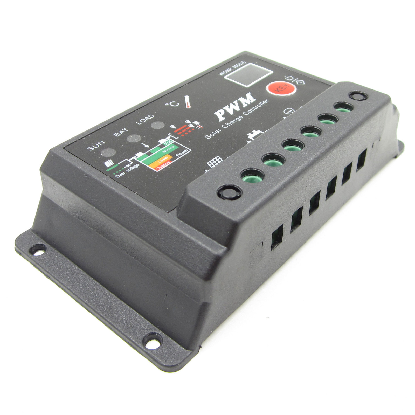 Upgrade 12V 24V Switch TOP Version PWM 10A Solar Charge Controller Regulator