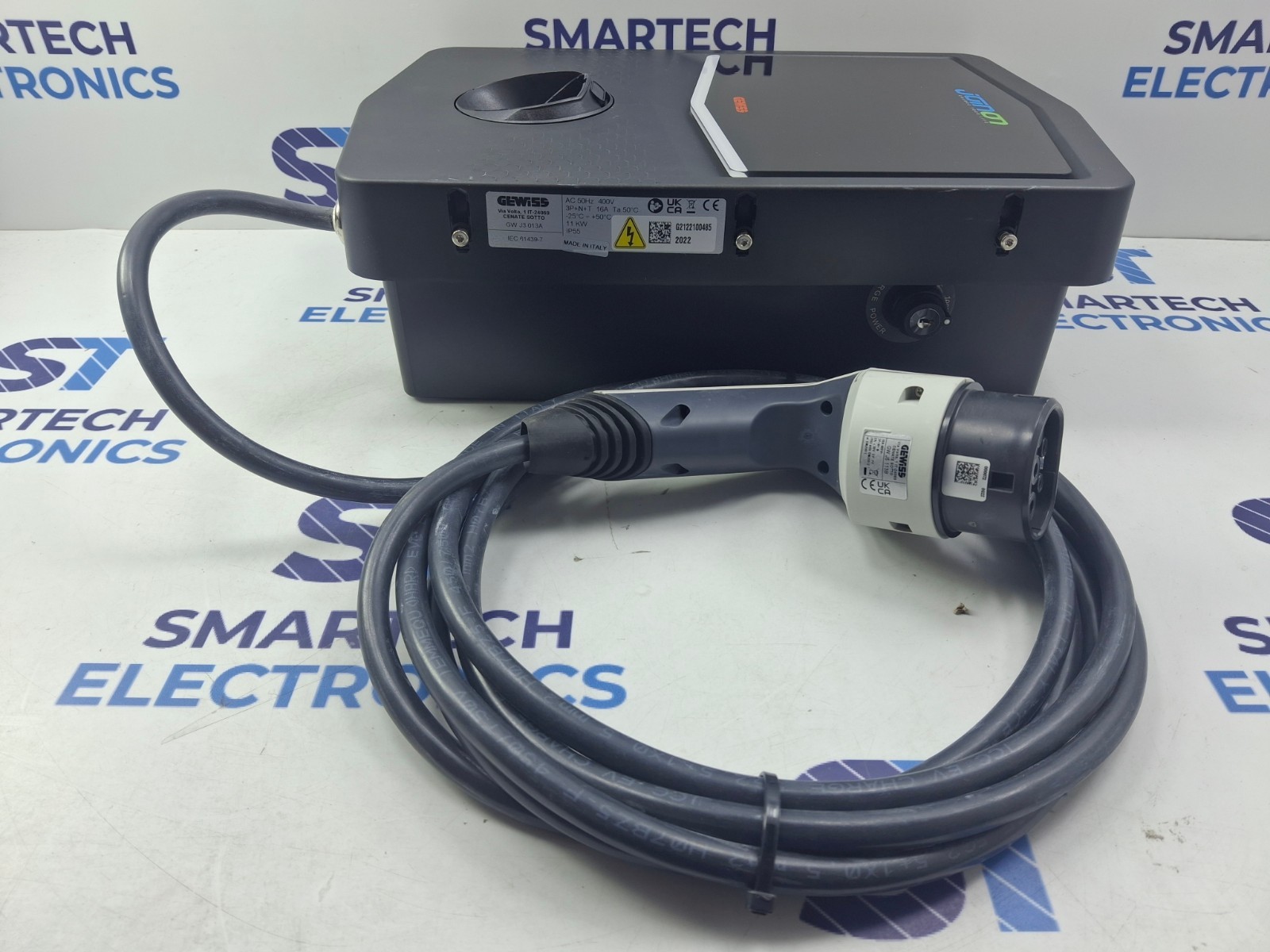 GWJ3013A GEWISS 11Kw EV Charger with Cable and 1 Plug Tupe 2 Autostart