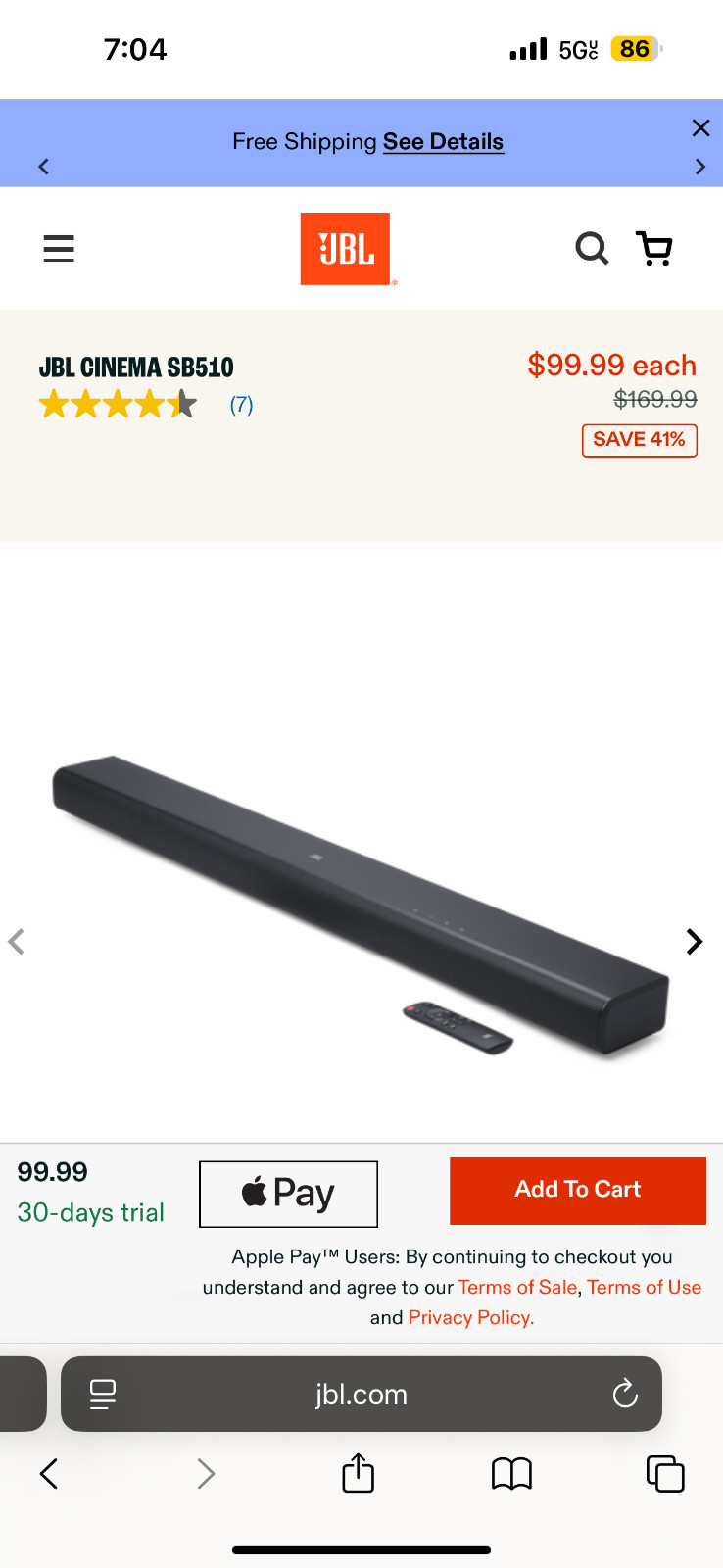 electronics Onn sound bar