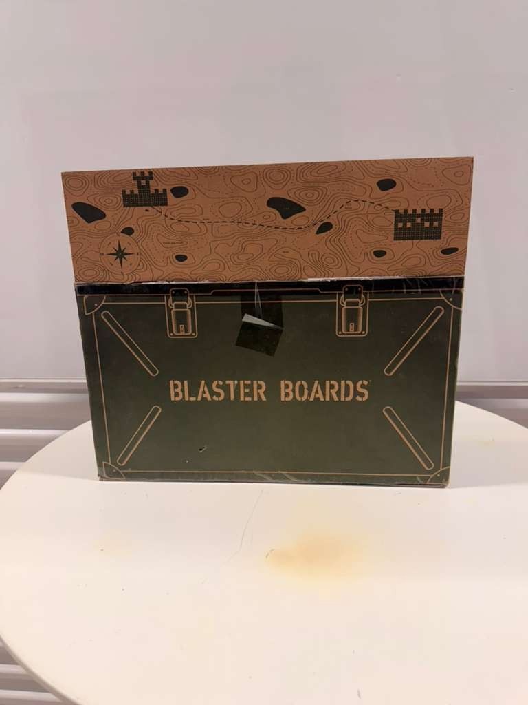 Blaster Boards Toy Bunker Building Kit – Foam Dart Blaster Fort Wall Set – Open