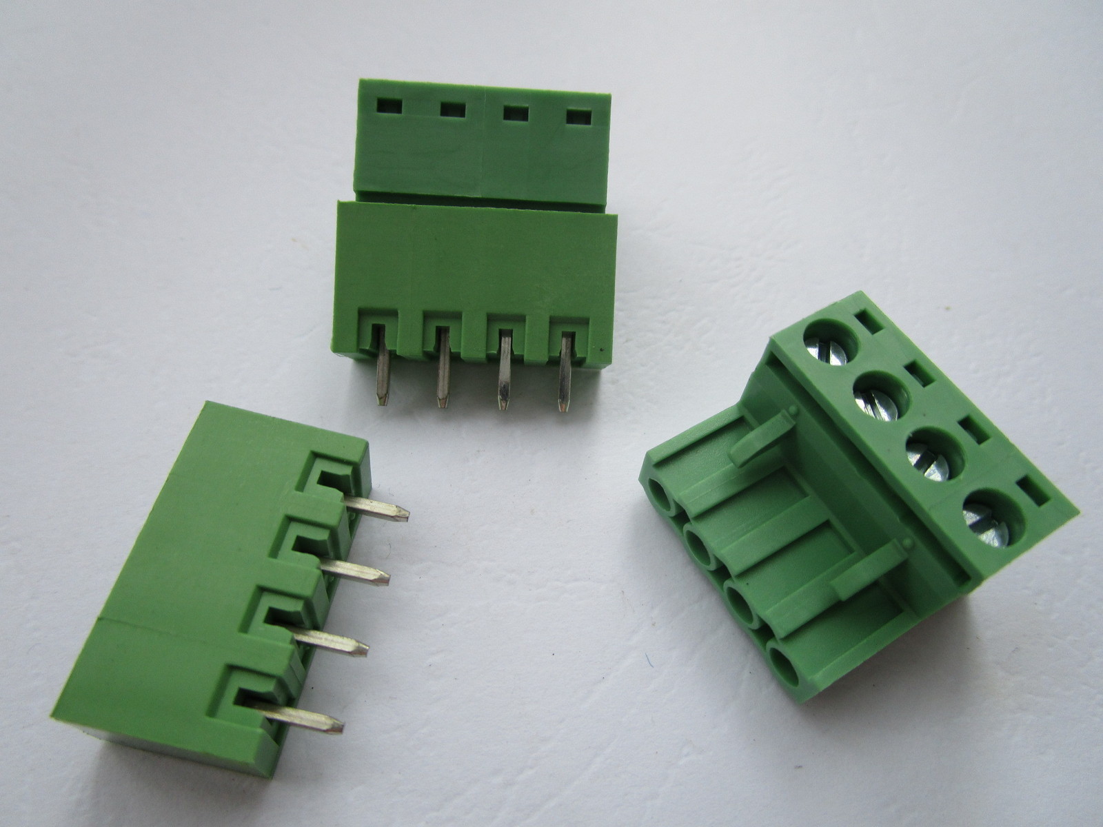 200 pcs Close Straight 4pin 5.08mm Screw Terminal Block Connector Pluggbale Type