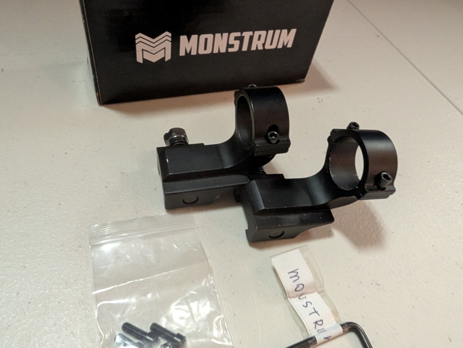 Monstrum Offset Cantilever Picatinny Scope Rings 1 inch / 25mm Diameter