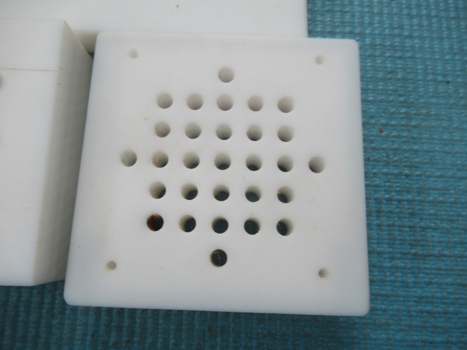 4 UHMW Tapping Blocks Rectangular Ultra High Molecular Weight Polyethylene Solid